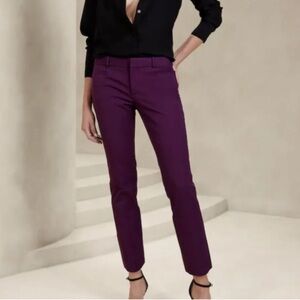 Banana Republic purple sloan pants size 4
